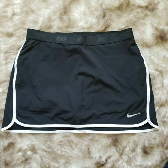 NIKE 831307 010 Flex Women's Sz Large 14.5" Golf Skirt/Skort Black $80+ - Picture 4 of 9